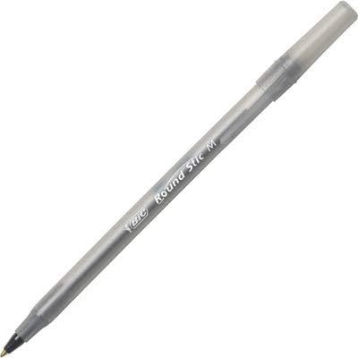 BIC Round Stic Xtra Life Ballpoint Pen, Ultra Long Lasting and Consistent Ink Flow, 60-Count in Black Ink