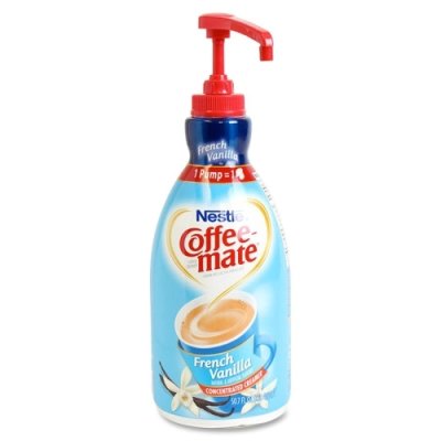 Nestle Coffee mate Coffee Creamer, French Vanilla, Concentrated Liquid Pump Bottle, Non Dairy, No Refrigeration, 50.7 fl oz (Pack of 2)