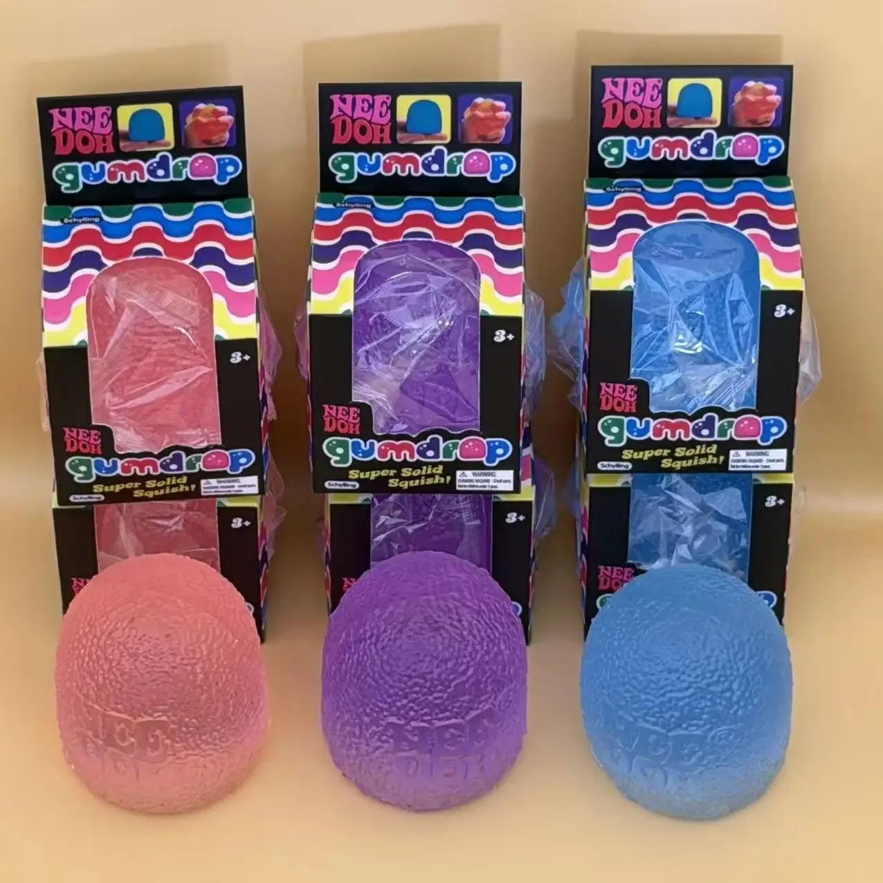 Nee doh Squeeze Blind Box Gift Supplies sensory toy, pinch and pressure reducing cube, squeeze able Fidget pressure reducing