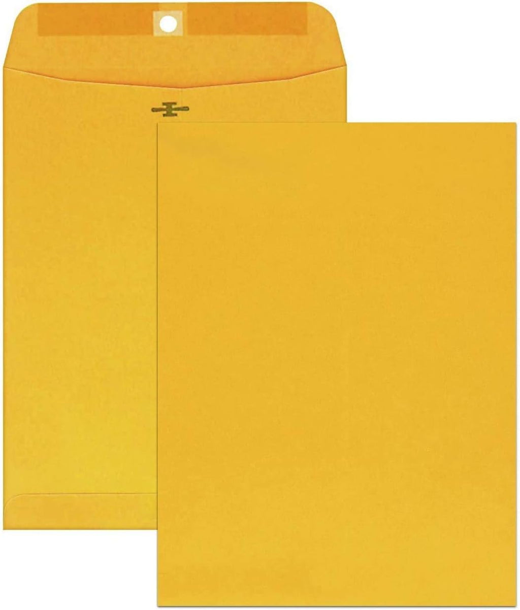 Mead Envelopes, 9" x 12", Clasp Closure, Brown Kraft All-Purpose 24-lb Paper Mailing Envelopes, 20 Count (76020)