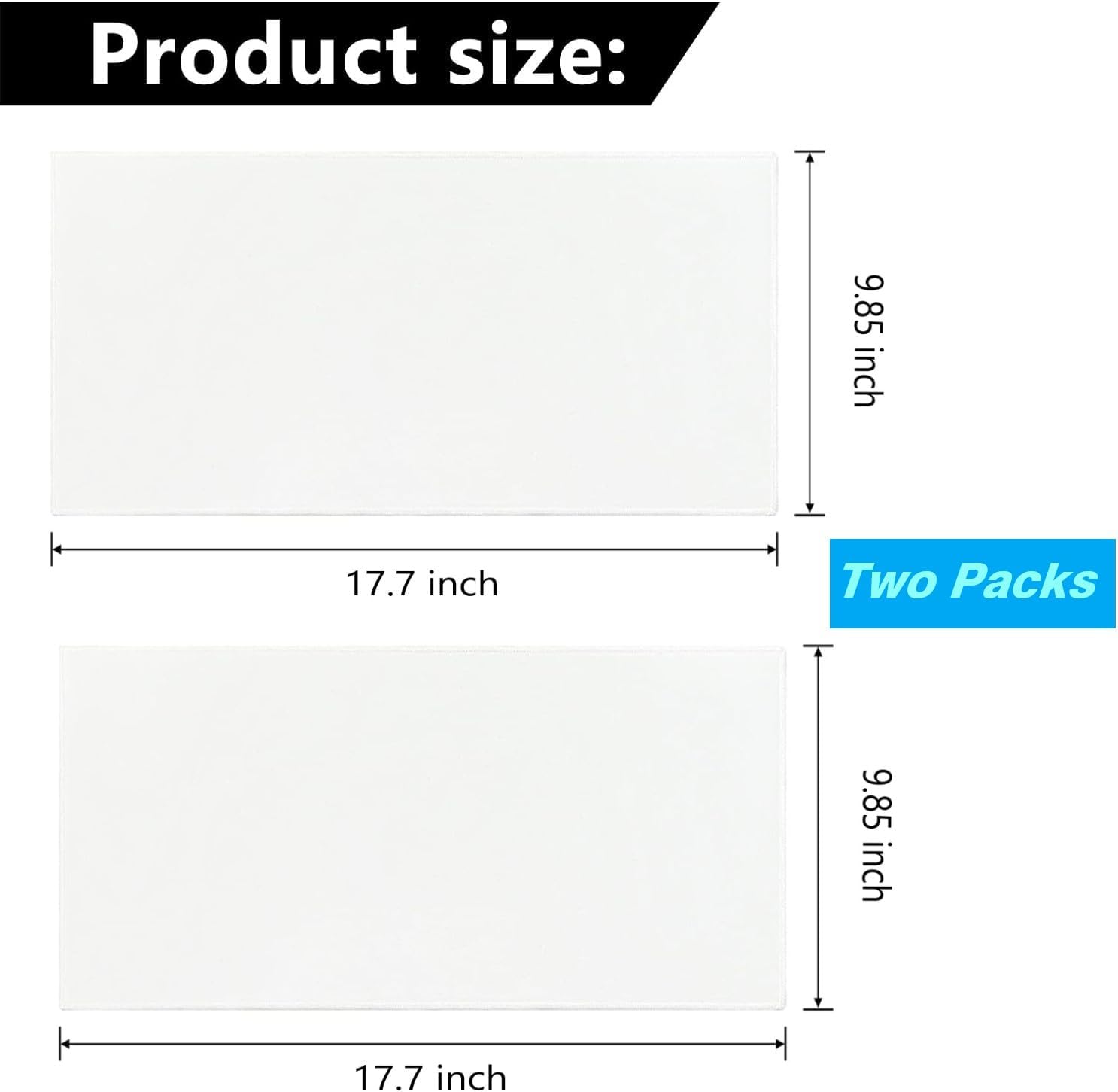 2 Pcs Organic Cotton Flannel for Castor Oil Pack Wrap, Reusable Castor Oil Compress for Stomach, Abdomen, Joints & Other Areas