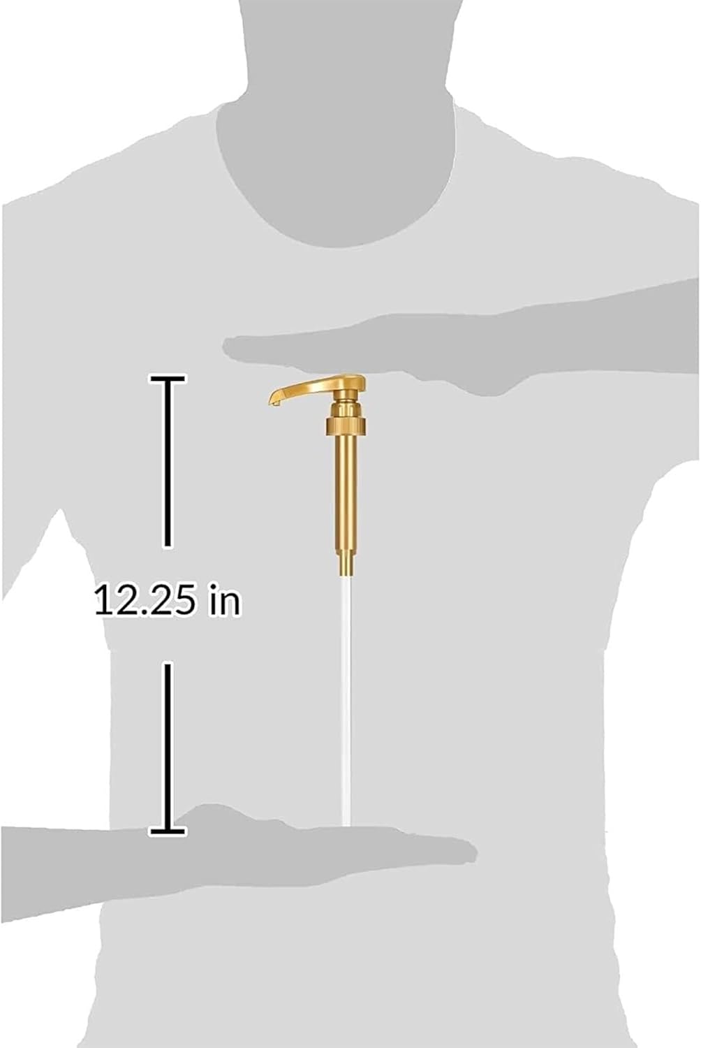 Syrup Pump Compatible with Torani, DaVinci and Skinny (Set of 2) - fits bottles (25.4 oz-750ml) (Gold)