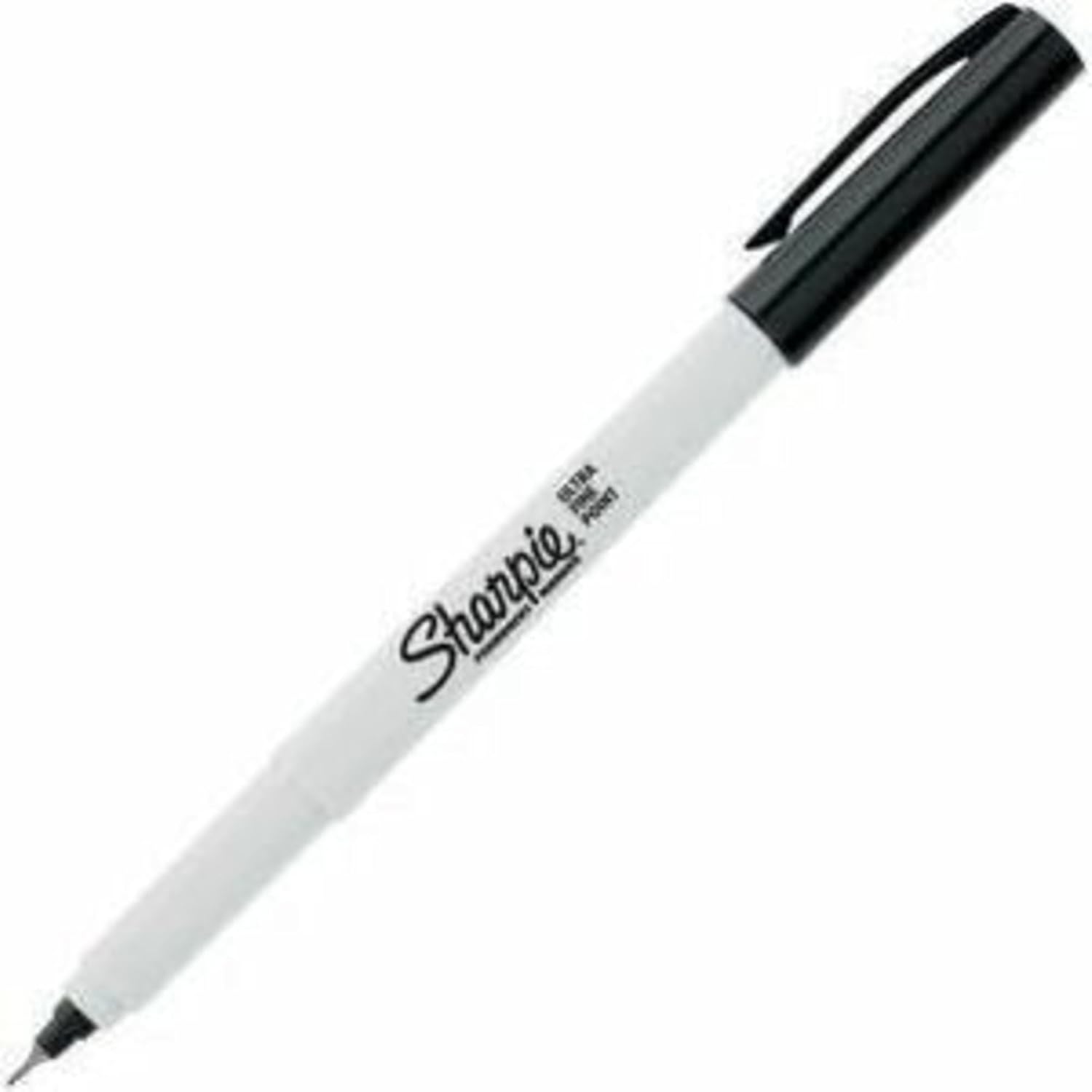 Sharpie Permanent Markers, Ultra Fine Tip, Black, 12 Count - Office Supplies, Quick Drying, Fade Resistant, Ideal for Posters, Drawing, Coloring