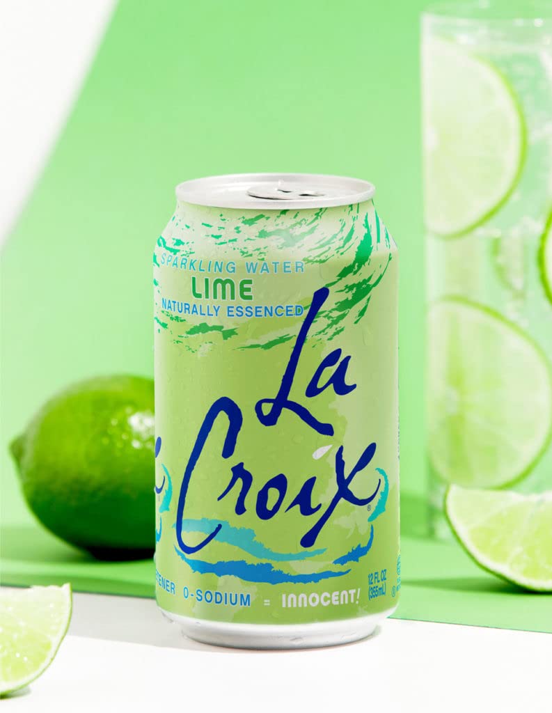 La Croix Sparkling Water, Lime, 12 Fl Oz (pack of 8)