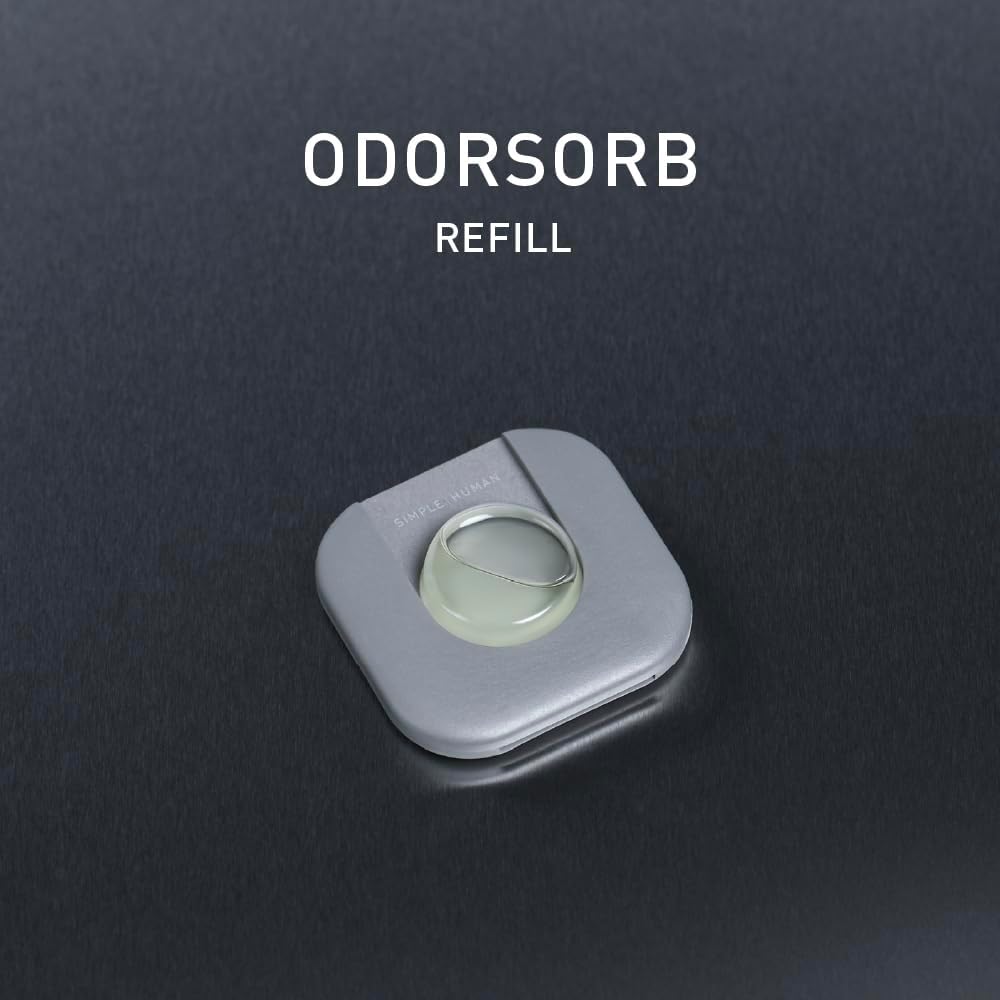 simplehuman Odorsorb Pod Refill Pack – Natural Plant-Based, Fragrance-Free Trash Can Odor Eliminator Refills for Trash Cans, Odor Control Pods for Closed-Lid Trash Cans (4 Pods)