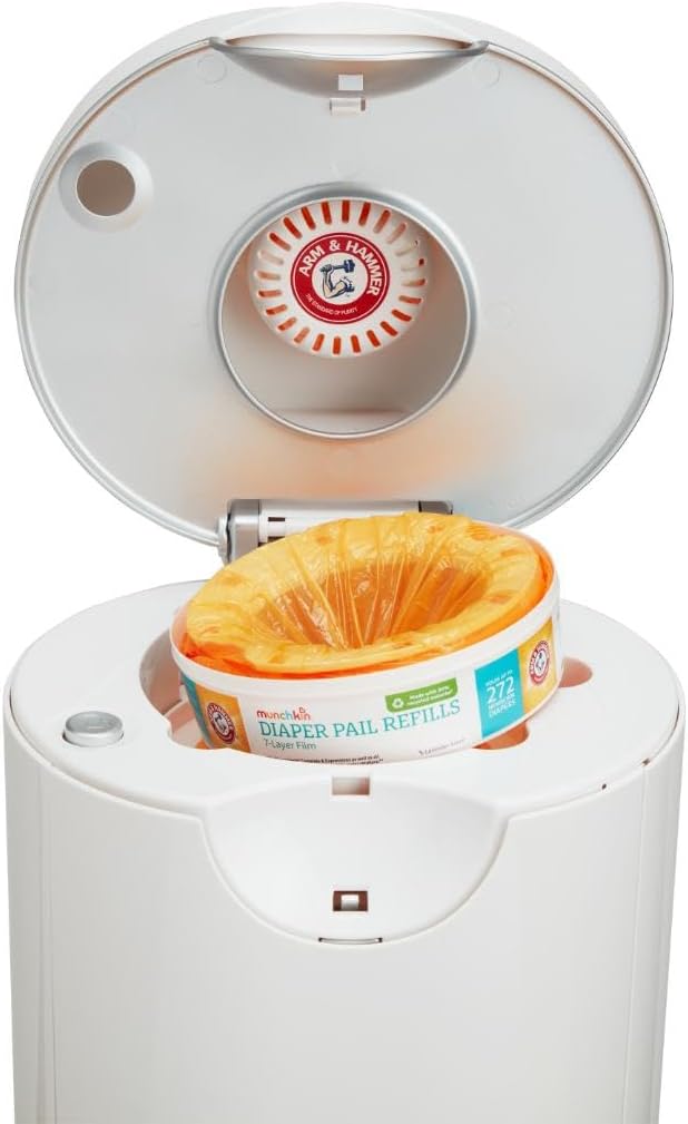 Munchkin® Arm & Hammer Diaper Pail Refill Rings, Holds up to 544 Newborn Diapers, 2 Pack