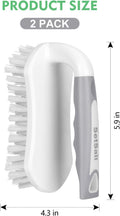 SetSail Scrub Brush, Heavy-Duty Scrub Brushes for Cleaning with Stiff Bristles Cleaning Brush for Shower, Bathroom, Carpet, Kitchen and Bathtub Scrubber - 2 Pack