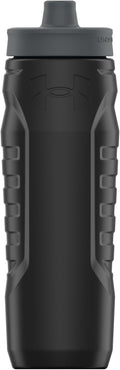 Under Armour Squeeze Water Bottles, 32 oz Water Bottles, Sideline Sports Water Bottle with Quick-Shot Lid, Quick & Easy Hydration, Gym Water Bottles, Squeeze Bottle, 1 32oz Bottle