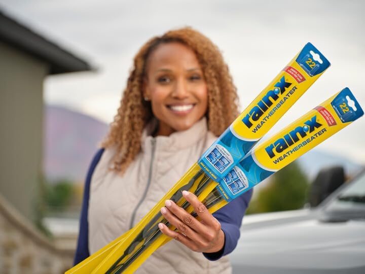 Rain-X 820149 WeatherBeater Wiper Blades, 22" Windshield Wipers (Pack of 2), Automotive Replacement Windshield Wiper Blades That Meet Or Exceed OEM...