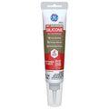 GE Advanced Silicone Caulk for Kitchen & Bathroom, White, 2.8 fl oz Tube, 1 Pack - 100% Waterproof Silicone Sealant, 5X Stronger Adhesion, Shrink & Crack Proof