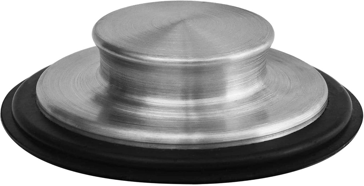 3 3/8 inch (8.57 cm) - Kitchen Sink Stopper Stainless Steel Garbage Disposal Plug Fits Standard Kitchen Drain Size of 3 1/2 inch (3.5") Diameter
