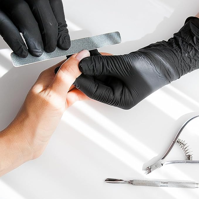 ForPro Disposable Nitrile Gloves, Chemical Resistant, Powder-Free, Latex-Free, Non-Sterile, Food Safe, 4 Mil