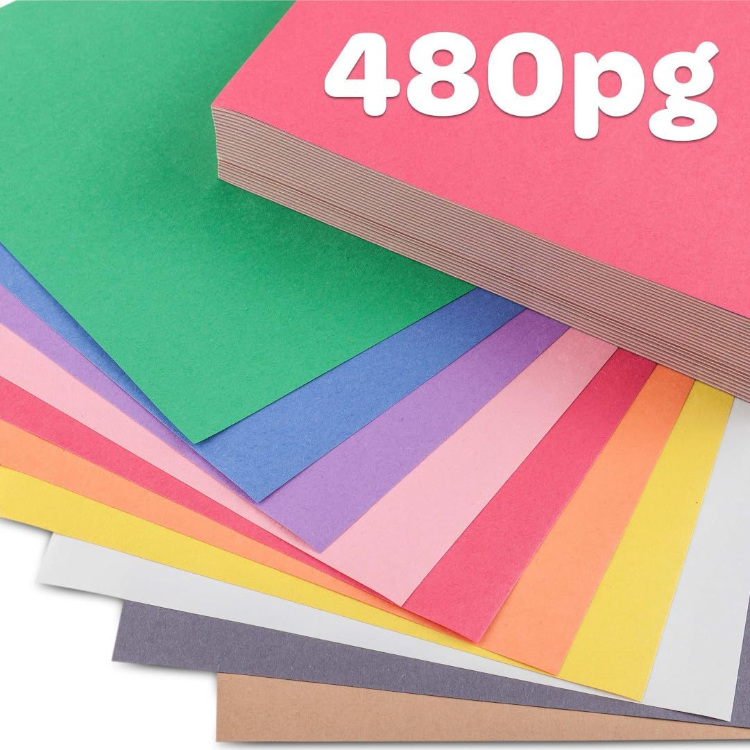 Crayola Construction Paper Bulk Pack (480 Sheets) – 10 Assorted Colors, 9x12, Classroom Arts & Crafts Supplies for Kids, Art Paper for School Projects