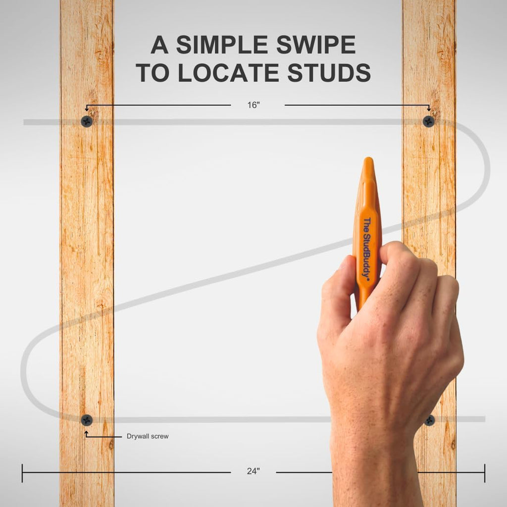 The Original StudBuddy® Magnetic Stud Finder - Made in the USA - Easy to Use Stud Finder - No Batteries Required - Powerful Magnet Stud Finder - Stud Finder for Drywall and Wood