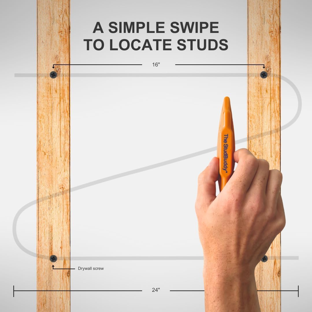 The Original StudBuddy® Magnetic Stud Finder - Made in the USA - Easy to Use Stud Finder - No Batteries Required - Powerful Magnet Stud Finder - Stud Finder for Drywall and Wood