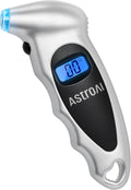 AstroAI Digital Tire Pressure Gauge 0-150PSI Calibrated to ANSI B40.7 +/-1PSI, Accurate in 0.1 Increments, 4 Pressure Measurements for Car Truck Bicycle with Backlight LCD, Silver