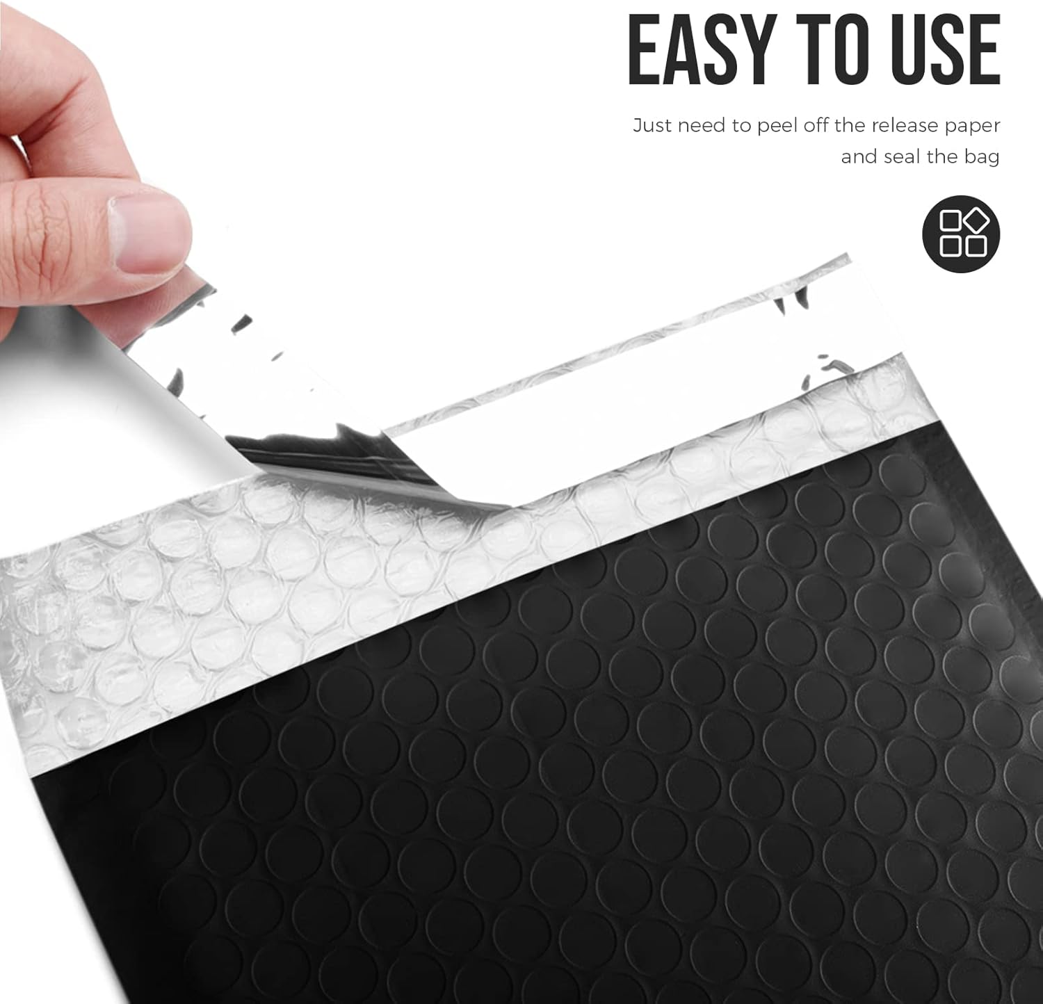 Fuxury Bubble Mailers 6x10" 100 Pack Black Padded Envelopes Usable Size 6x9" Thick Mailing Envelopes Bubble Opaque Padded Mailers Shipping Bags for Mailing Jewelry Makeup Small Business