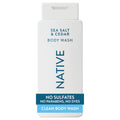 Native Body Wash Contains Naturally Derived Ingredients | For Women & Men, Sulfate, Paraben, & Dye Free Leaving Skin Soft and Hydrated | Sea Salt & Cedar 18 oz