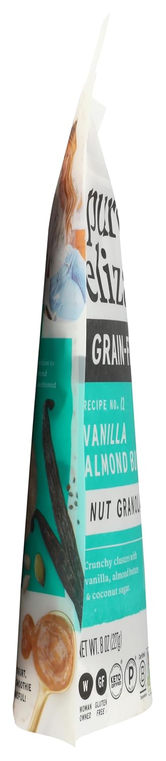 Purely Elizabeth, Granola Vanilla Almond Butter MCT Grain Free, 8 Ounce