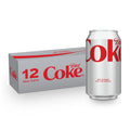 Diet Coke Soda Soft Drink Fridge Pack Cans, 12 fl oz, 12 Pack