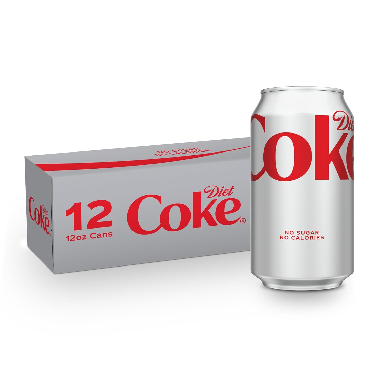 Diet Coke Soda Soft Drink Fridge Pack Cans, 12 fl oz, 12 Pack