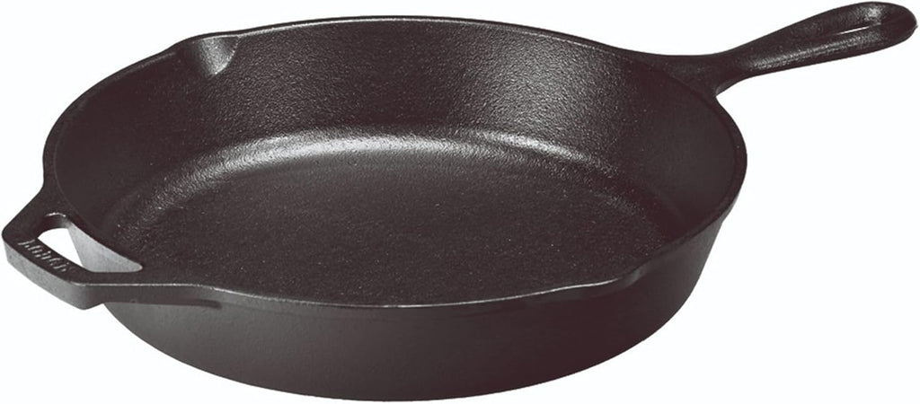 Lodge Seasoned Cast Iron Skillet - PFAS-Free, Non-Toxic Cookware - Use with an Oven, Stove, Grill, or Campfire - Naturally Non-Stick & Oven Safe - 10.25 Inches