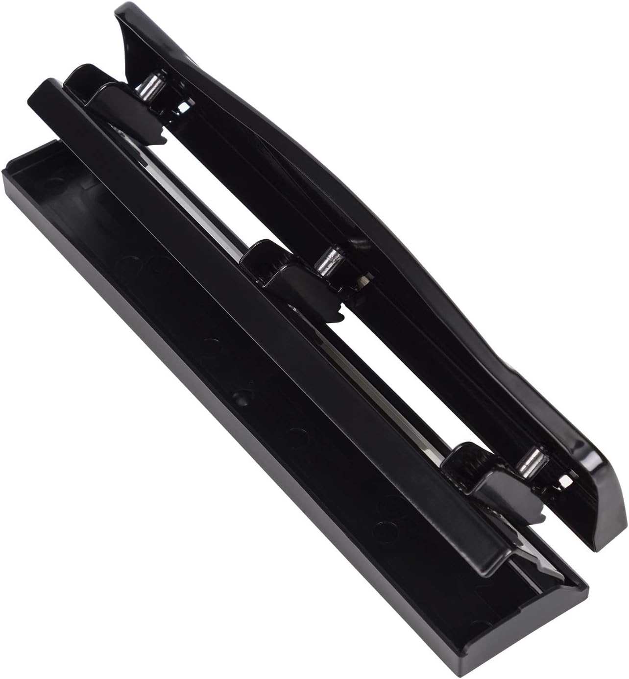 Amazon Basics 3 Hole Punch, 10 Sheet Capacity, Black, Easy-Clean Tray