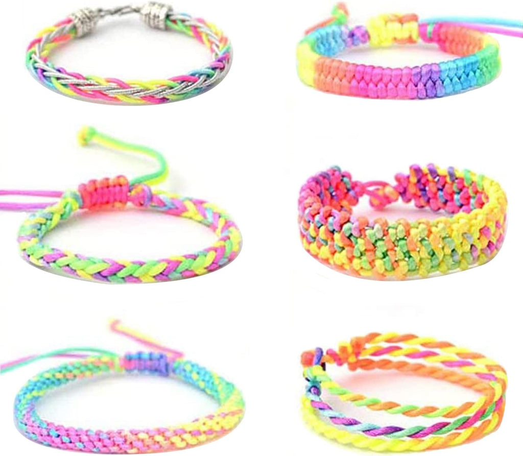 LUSTEMBER 1mm Stretchy Bracelet String, Sturdy Rainbow Elastic String Elastic Cord for Jewelry Making, Necklaces, Beading and Crafts