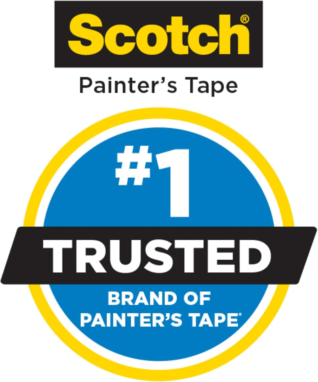 ScotchBlue Original Multi-Surface Painters Tape, 1 Inch Wide (0.94 In. x 60 Yds), 6 Rolls, Blue Paint Tape Protects Surfaces and Removes Easily, Masking Tapes for Indoor and Outdoor Use (2090-24EP6)