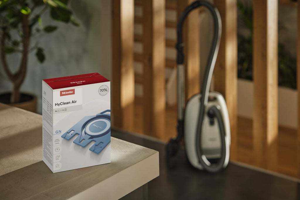 Miele Genuine AirClean GN Vacuum Cleaner Bags, 4 Bags Included, for Miele Complete C2 and C3 Vacuum Cleaners