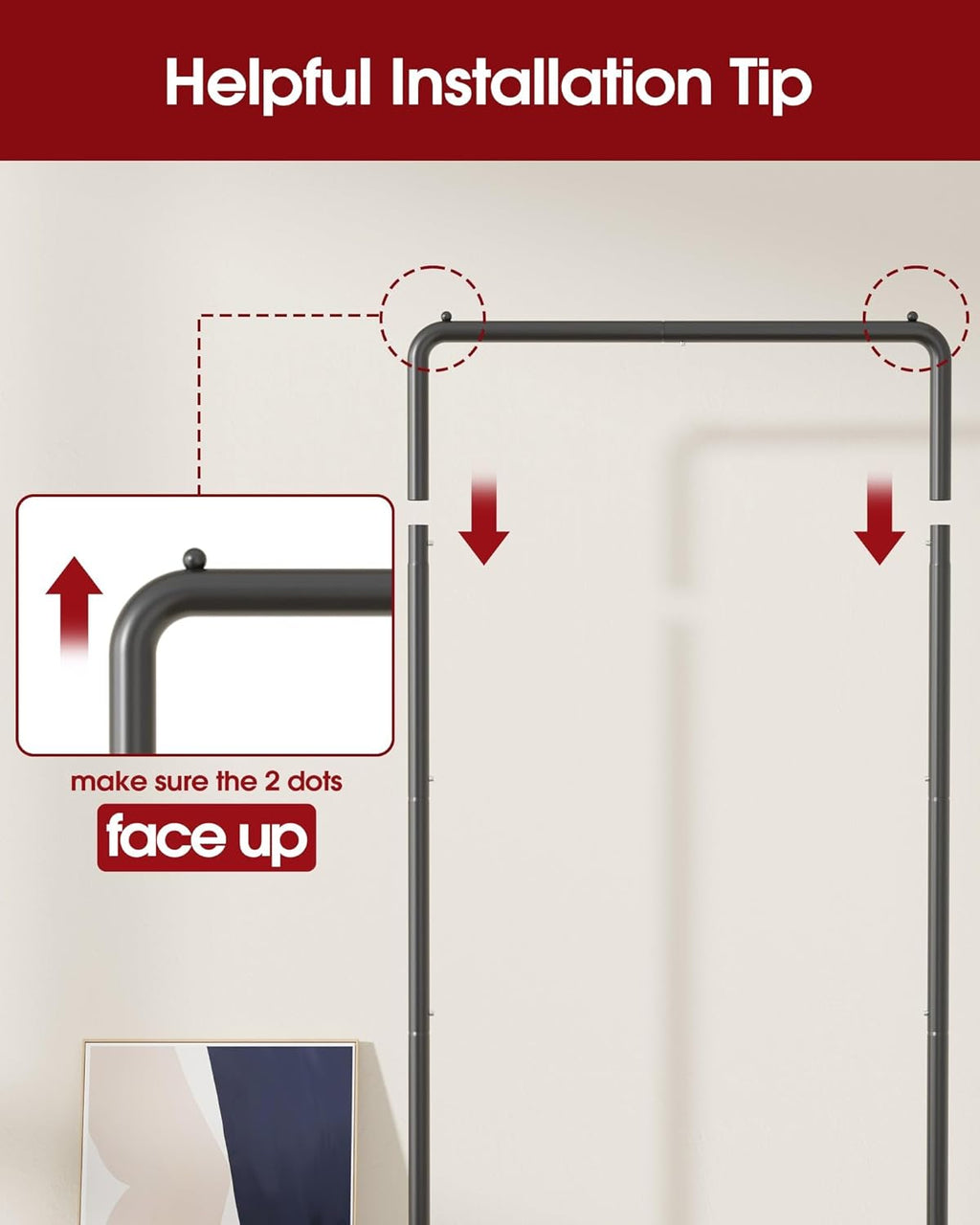Sakugi Clothes Rack - Clothing Rack with Storage Mesh Shelf & Casters, Heavy-Duty Metal Clothing Rack for Hanging Clothes, Dresses, Coats, Large Load Capacity, Easy Assembly, Black, 28.0"x16.9"x59.0"