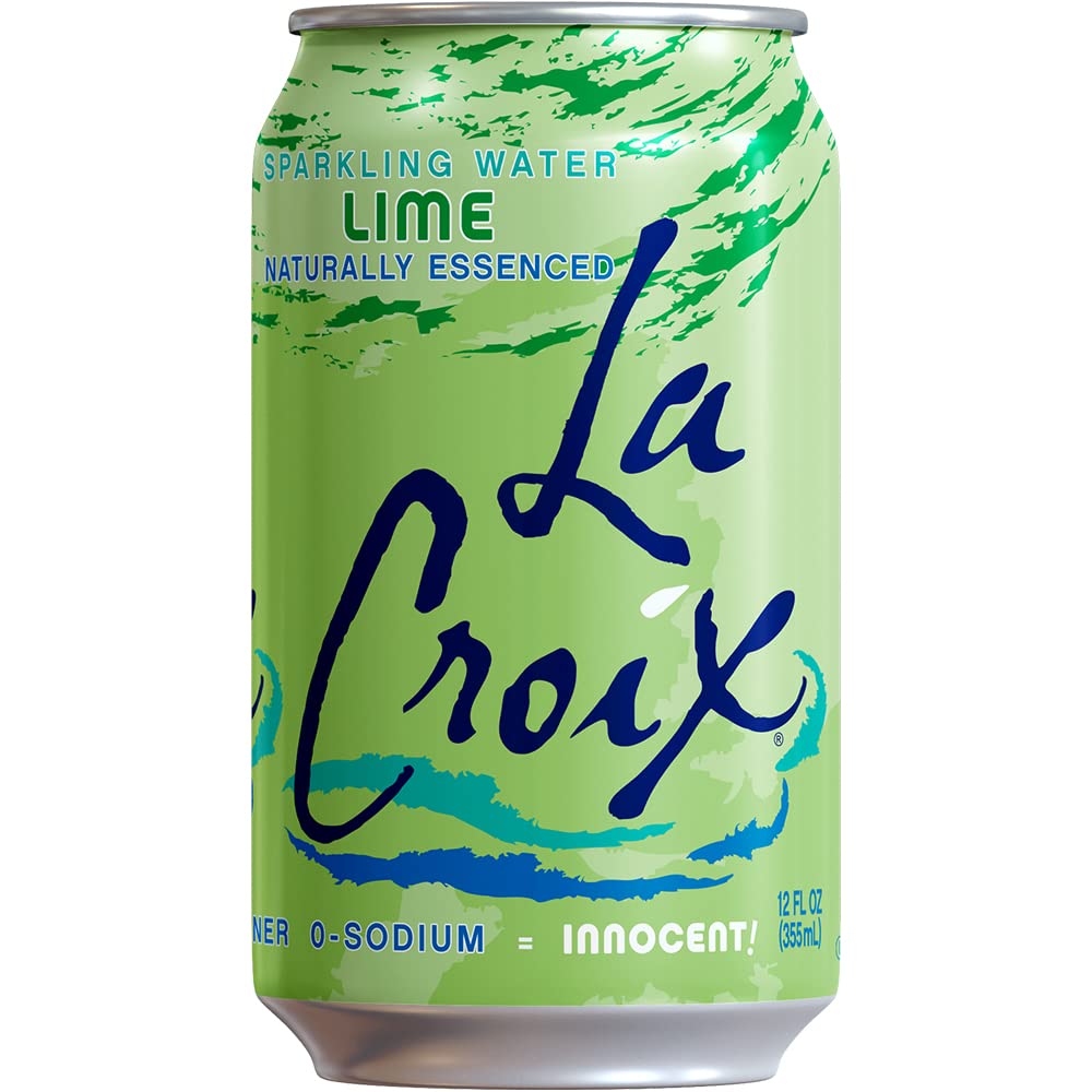La Croix Sparkling Water, Lime, 12 Fl Oz (pack of 8)