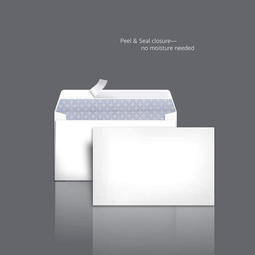 Amazon Basics #6 3/4 Security-Tinted Self-Seal Envelopes for Home & Office, White, 100-Pack
