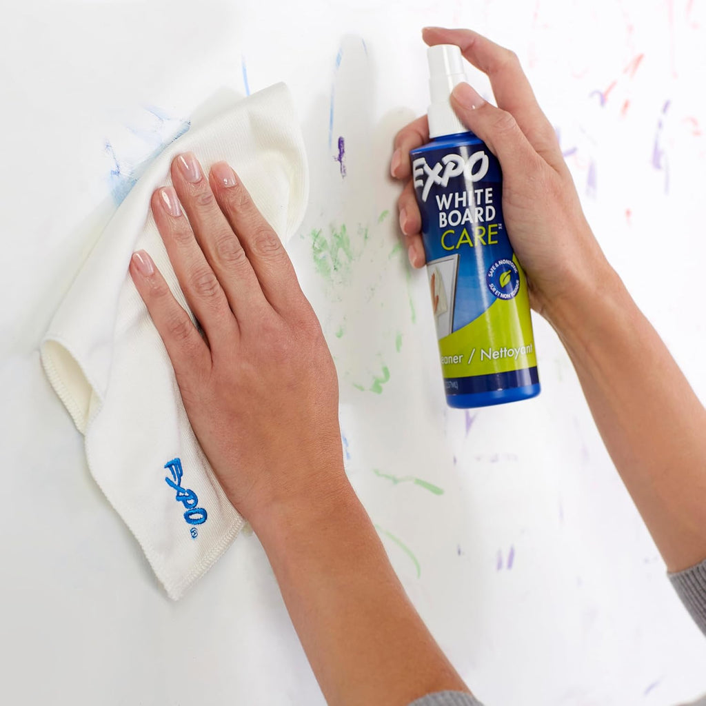 EXPO Dry Erase Whiteboard Cleaning Spray, 8oz - Calendar, Organization, Essential Supplies for Office, School, Classroom, Teachers