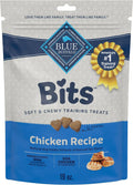 Blue Buffalo Bits Soft Dog Treats for Training, Made with Natural Ingredients & Enhanced with DHA, Chicken Recipe, 19-oz Bag