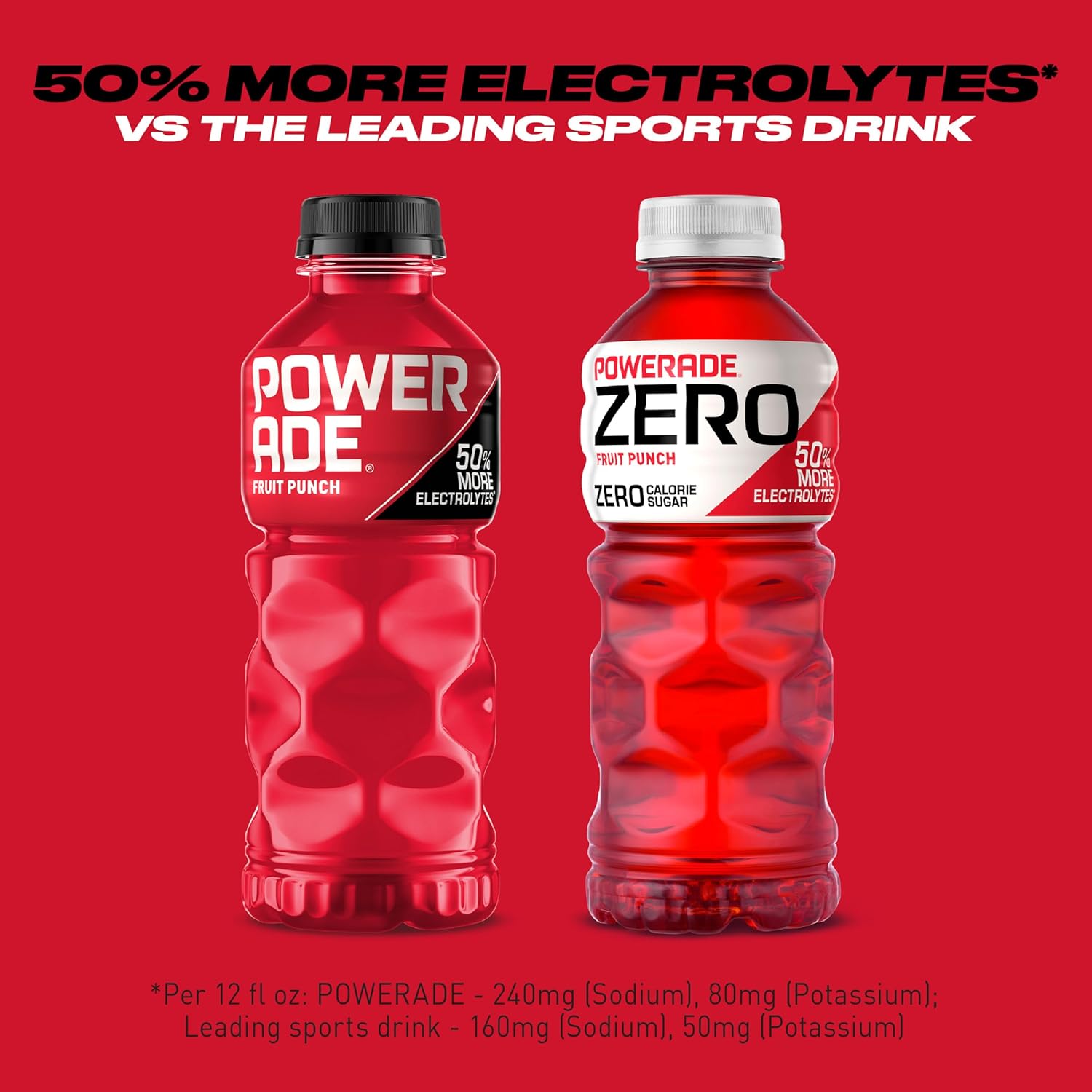 POWERADE ZERO Fruit Punch, 20 fl oz, 8 Pack