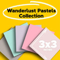 Post-it 100% Recycled Paper Super Sticky Notes, 3 in. x 3 in., 5 Pads, 70 Sheets per Pad, Wanderlust Pastels, School Supplies and Office Products
