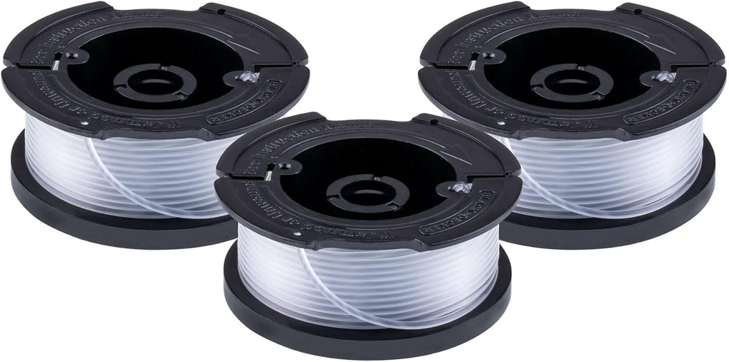 BLACK+DECKER Weed Eater String, Trimmer Line, 3-Pack, 30-Feet of Replacement Spool, 0.065-Inch Diameter (AF1003ZP)