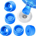 Gofriipai 3 and 5 Gallon Water Jug Cap, Silicone Reusable Replacement Cap, Non Spill Bottle Caps for 55mm Bottle Water Dispenser Caps - Pack of 3