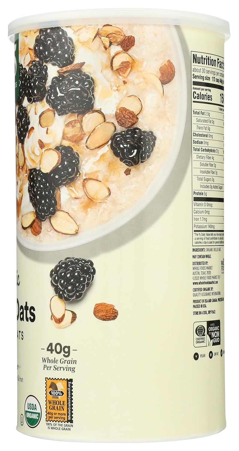 365 by Whole Foods Market, Organic Quick Oats, 42 Ounce