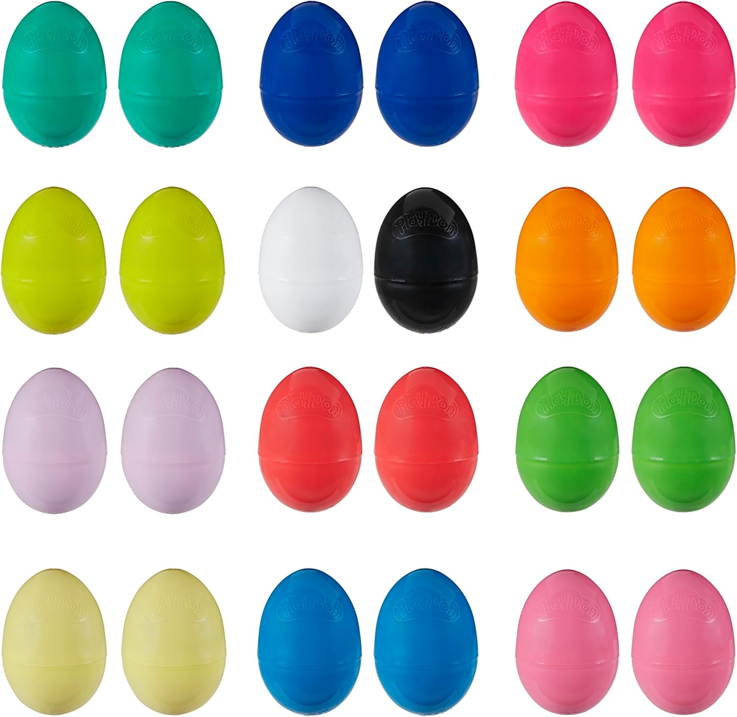 Play-Doh Eggs 24-Pack, Dinosaur & Dragon Egg Hunt Toys, Modeling Compound for Birthday Gifts & Party Favors, Easter Basket Stuffers, Kids Ages 2 and Up (Amazon Exclusive)