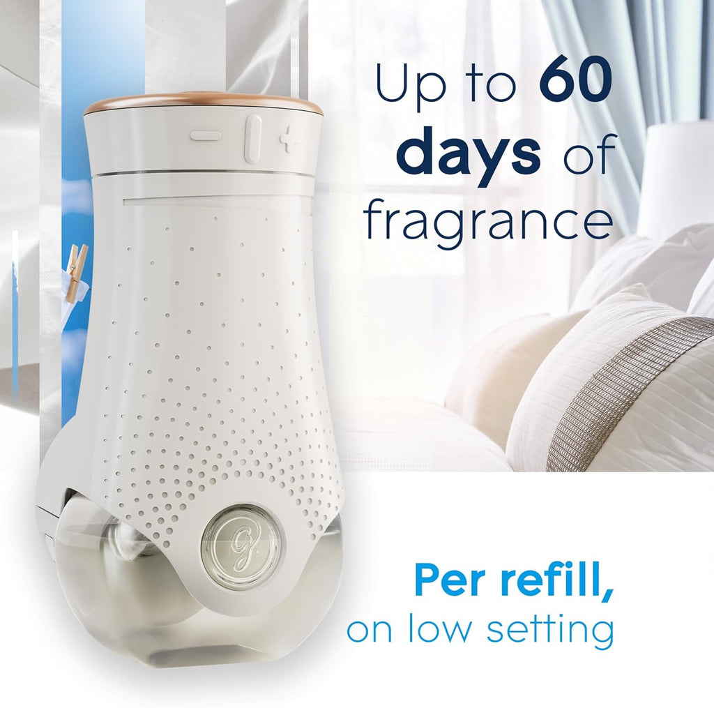 Glade PlugIns Refills Air Freshener, Scented and Essential Oils for Home and Bathroom, Clean Linen, 6.7 Fl Oz, 10 Count