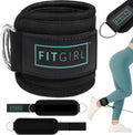 FITGIRL Ankle Strap for Cable Machine – Premium Padding and Comfort for Cable Exercise Machines, Cable Exercise Attachment for Home & Gym, Glute Workouts - Kickbacks, Leg Extensions, Hip Abductors