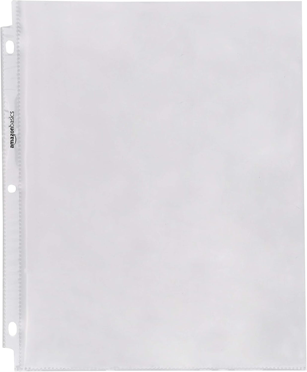 Amazon Basics Sheet Protectors for 3 Ring Binder, Heavyweight, Acid-Free, Clear Plastic Sleeves, Letter Size, 8.5 x 11 Inch, 100-Pack