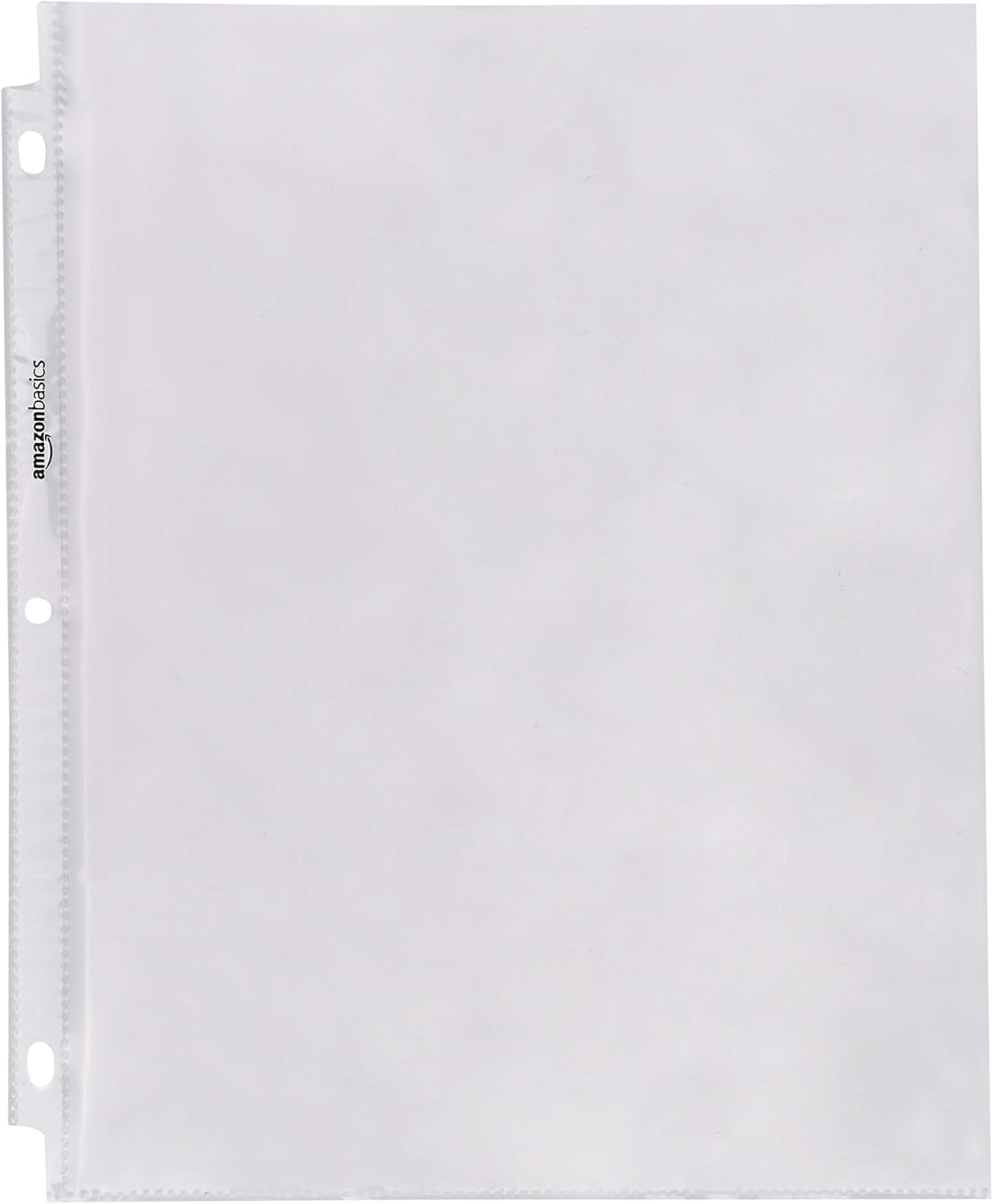 Amazon Basics Sheet Protectors for 3 Ring Binder, Heavyweight, Acid-Free, Clear Plastic Sleeves, Letter Size, 8.5 x 11 Inch, 100-Pack