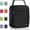 Lovoeo Lunch box Lunch bag for men women Insulated Lunchbox Lunch bags for Work Picnic Travel (Black)