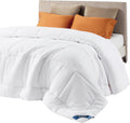 Bedsure Comforter Duvet Insert - Quilted Comforters Queen Size, All Season Duvet, GentleSoft Down Alternative Bedding Blanket, with 8 Tabs, Gifts for Women/Men, White, Queen 88 x 88 Inches