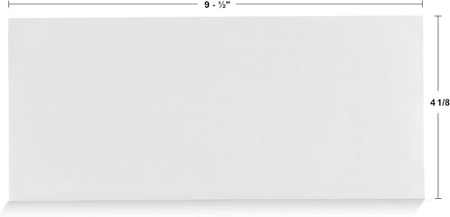 Aimoh #10 Security Self Seal Envelopes – 100 Qty |No Window, EnveGuard, 4⅛ x 9½", White, 24 LB, 100 Count (34100)