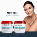 Eucerin Advanced Repair Body Cream for Very Dry Skin, Fragrance Free Daily Body Moisturizer, 16 Oz Jar