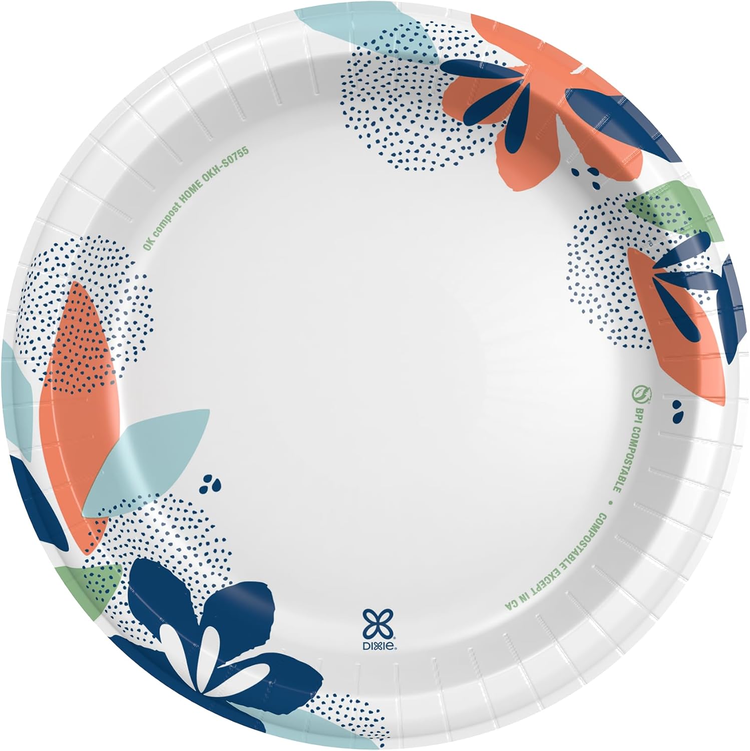 Dixie Large Paper Plates, 10 Inch, 150 Count, 2X Stronger*, Microwave-Safe, Soak-Proof, Cut Resistant, Disposable Plates For Everyday Breakfast, Lunch, & Dinner Meals